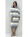 VESTIDO TUNEZ GRIS