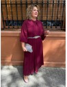 VESTIDO PATRICIA BURDEOS
