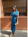 VESTIDO IRIS ESTAMPADO PETROLEO
