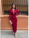 VESTIDO ALEXA BURDEOS