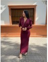 VESTIDO RIGA BURDEOS