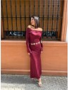 VESTIDO ESTOCOLMO BURDEOS