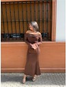 VESTIDO ESTOCOLMO MARRON