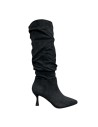BOTA ARRUGADA SERRAJE NEGRO