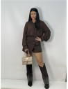 MONO FAROLE MARRON