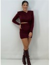 VESTIDO LUXURY BURDEOS