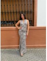 VESTIDO PEDRERIA GRIS