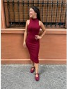 VESTIDO ANGELINA BURDEOS