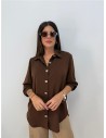 CAMISA TALLIN MARRON