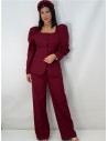 TRAJE CHAQUETA AREVALO CEREZA