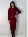 VESTIDO ELISA BURDEOS
