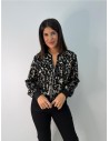 BOMBER PRINT NEGRO