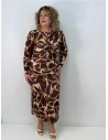 VESTIDO DULCEIDA MARRON