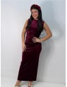 VESTIDO VIOLETA BURDEOS