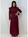 VESTIDO ZAMORA BURDEOS