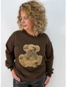 SUDADERA OSO MARRON