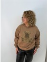 SUDADERA OSO CAMEL
