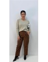 PANTALON MATI MARRON