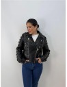 CHAQUETA DE CUERO NEGRO