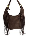 BOLSO SERRAJE FLECOS MARRON