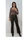 PANTALON LEOPARDO CAMPANA MARRON