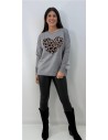 JERSEY CORAZON PRINT GRIS