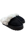 ZAPATILLA ZUECO PELO NEGRO