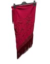 MANTON BORDADO AL TONO BURDEOS