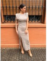 VESTIDO MARTINA TAUPE