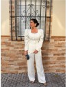 TRAJE CHAQUETA AREVALO BLANCO