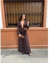 VESTIDO AMAYA MARRON