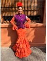 VESTIDO MERIDA NARANJA