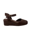 SANDALIA ESPARTO 3 CUERDAS MARRON