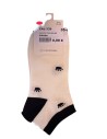 CALCETIN TOBILLERO DIBUJO BLANCO