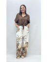 CONJUNTO TROPICAL MARRON