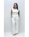 PANTALON BRILLANTE BLANCO