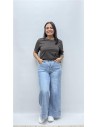 CAMISETA BASICA CUELLO REDONDO MARRON