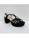 SANDALIA DE TACON NEGRO