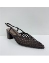 ZAPATO TIRAS TRENZADAS MARRON