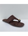 SANDALIA DEDO COLOR MARRON