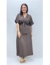 VESTIDO ELISA MARRON