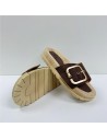 PLAYERA HEBILLA MARRON