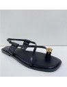 SANDALIA DEDO METAL NEGRO
