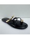 SANDALIA METER ADORNO COLOR NEGRO