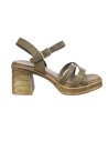 SANDALIA DE TACON TIRAS DE NAP TAUPE