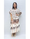 VESTIDO PALMERA MARRON