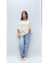 TOP CROCHE CON CAMISETA BEIG