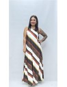 VESTIDO VIOLETA MARRON