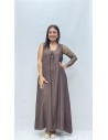 VESTIDO COKET MARRON