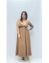 VESTIDO INCA MARRON